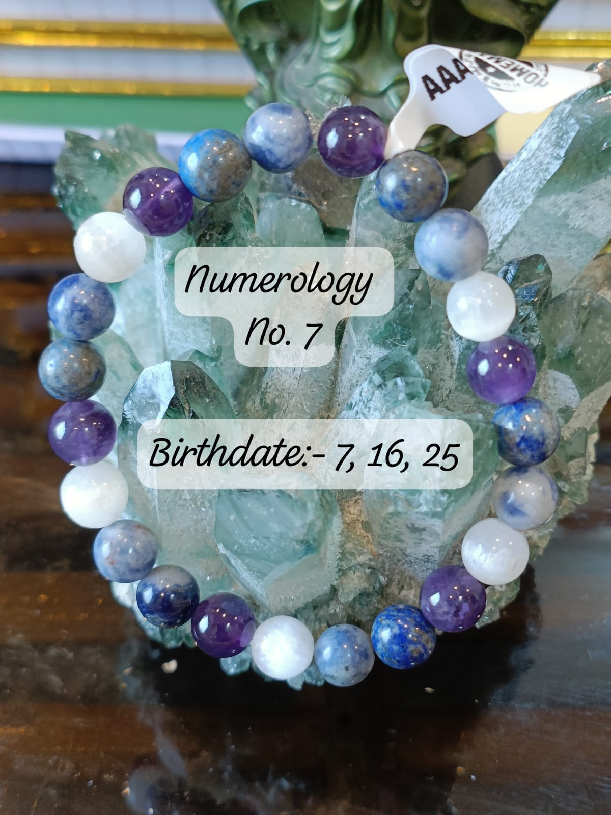 Numerology No. 7 Bracelet (Ketu Energy) – Spiritual Growth, Intuition & Protection Bracelet