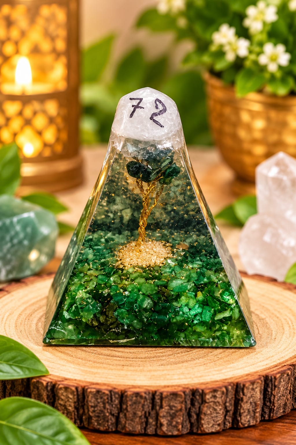 GREEN AVENTURINE TREE PYRAMID