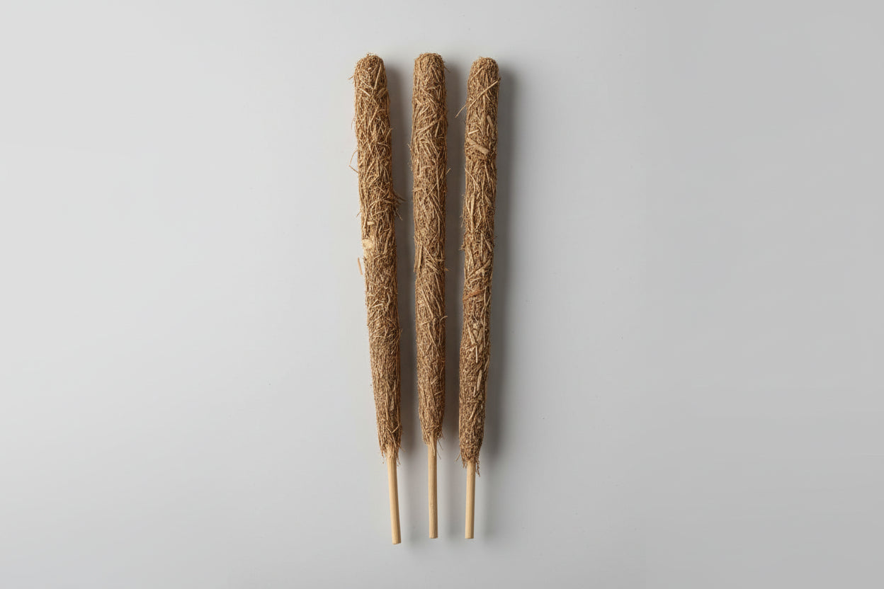 Three vetiver smudge sticks displayed against a light background, with the word 'Relationship' tagged on the image.
