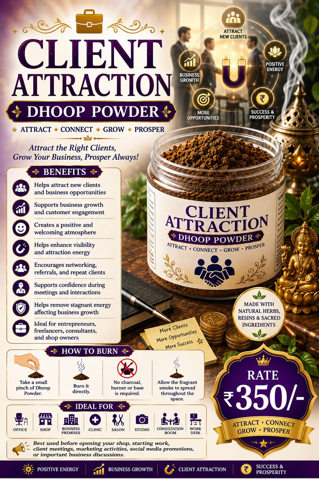 Client Attraction Dhoop Powder