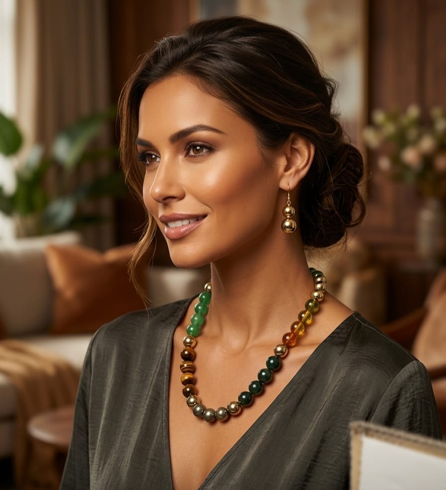 Dhan Yog Premium Crystal Necklace Set