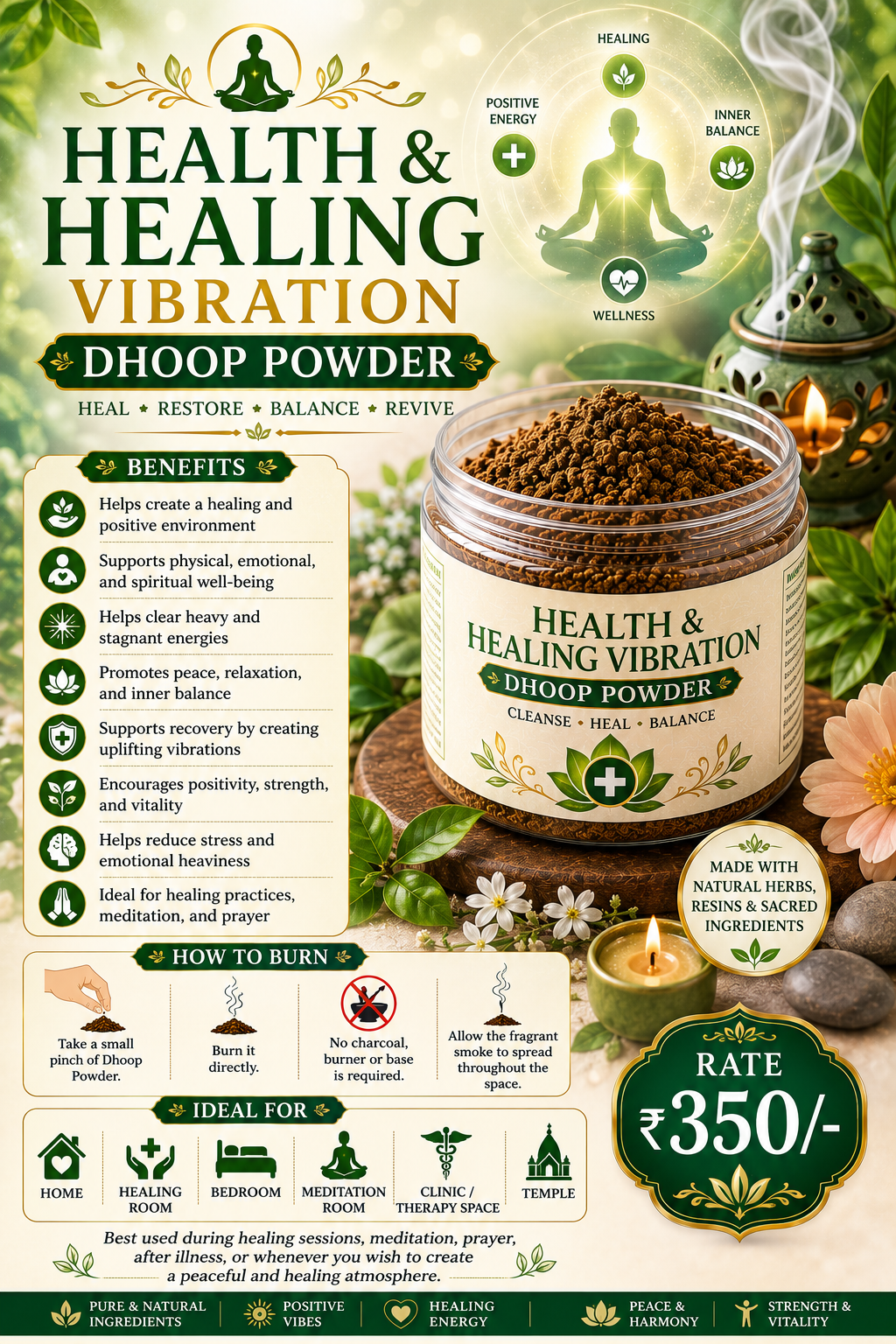 Health & Healing Vibration Dhoop Powder