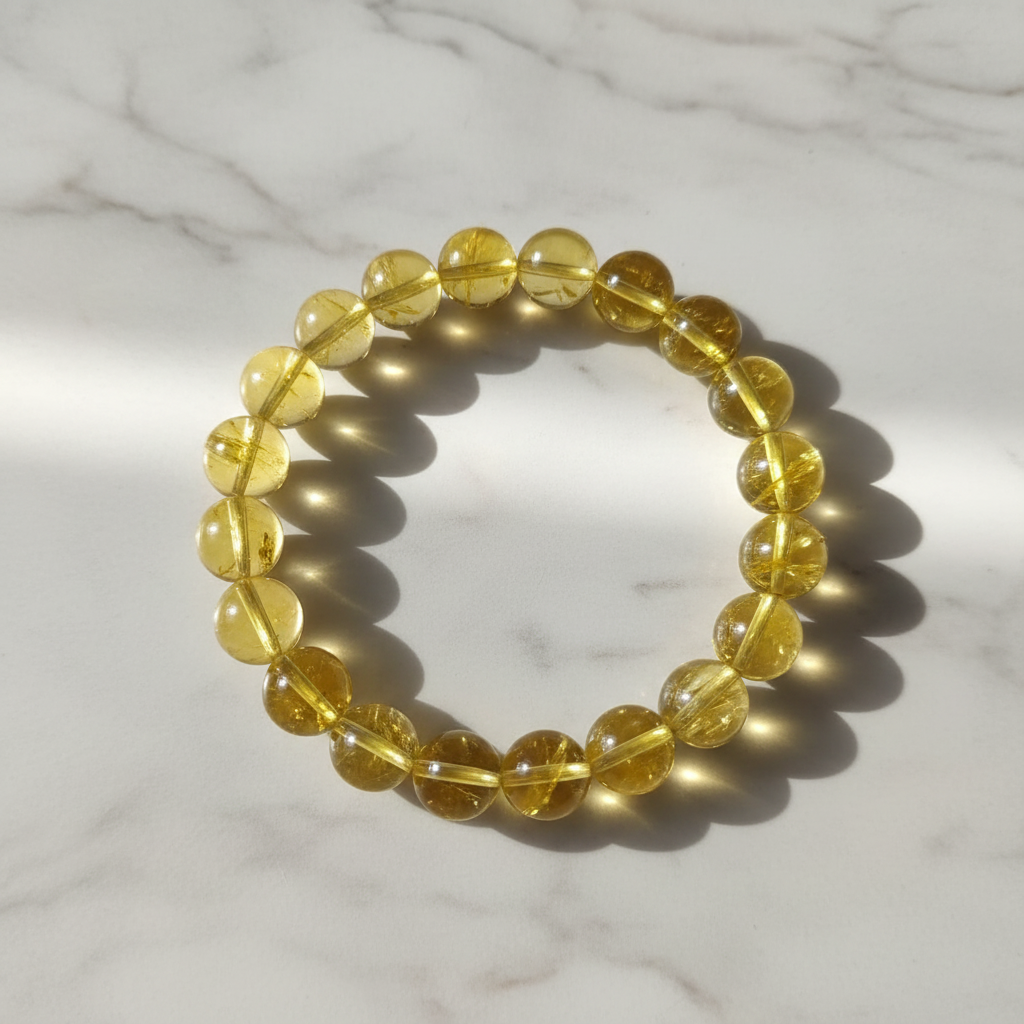 Citrine 12 MM Premium Quality Bracelet