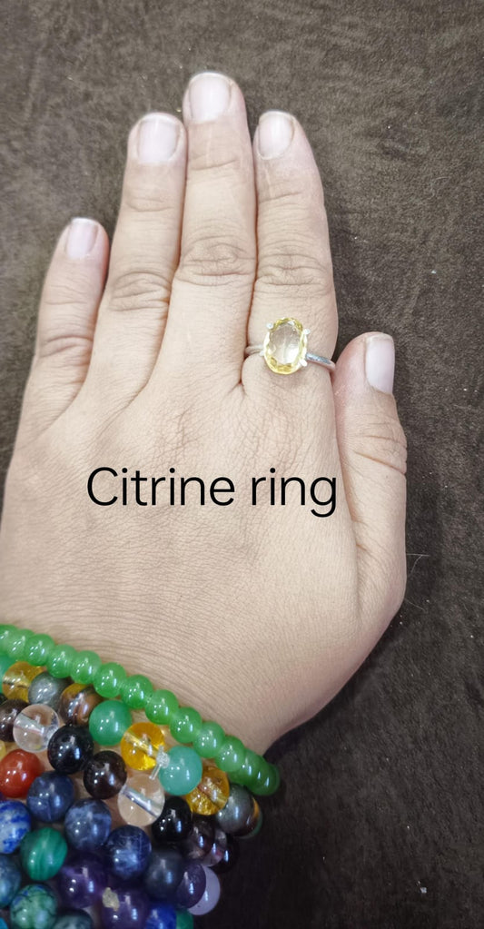 Citrine certified ring