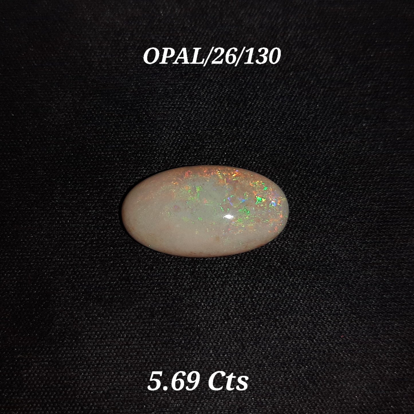 Opal with certificate 5.69 carat