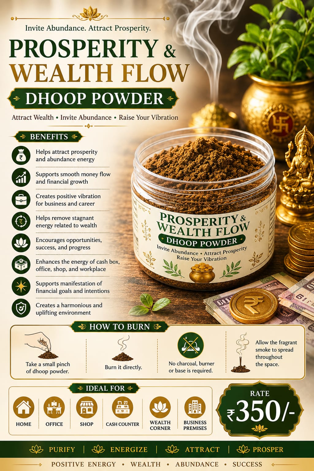 Prosperity & Wealth Flow Dhoop Powder