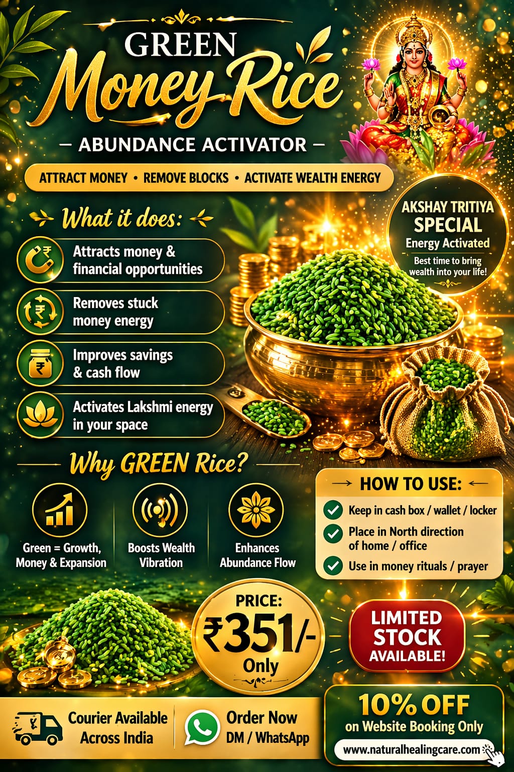 GREEN MONEY RICE โ ABUNDANCE ACTIVATOR ๐พ๐