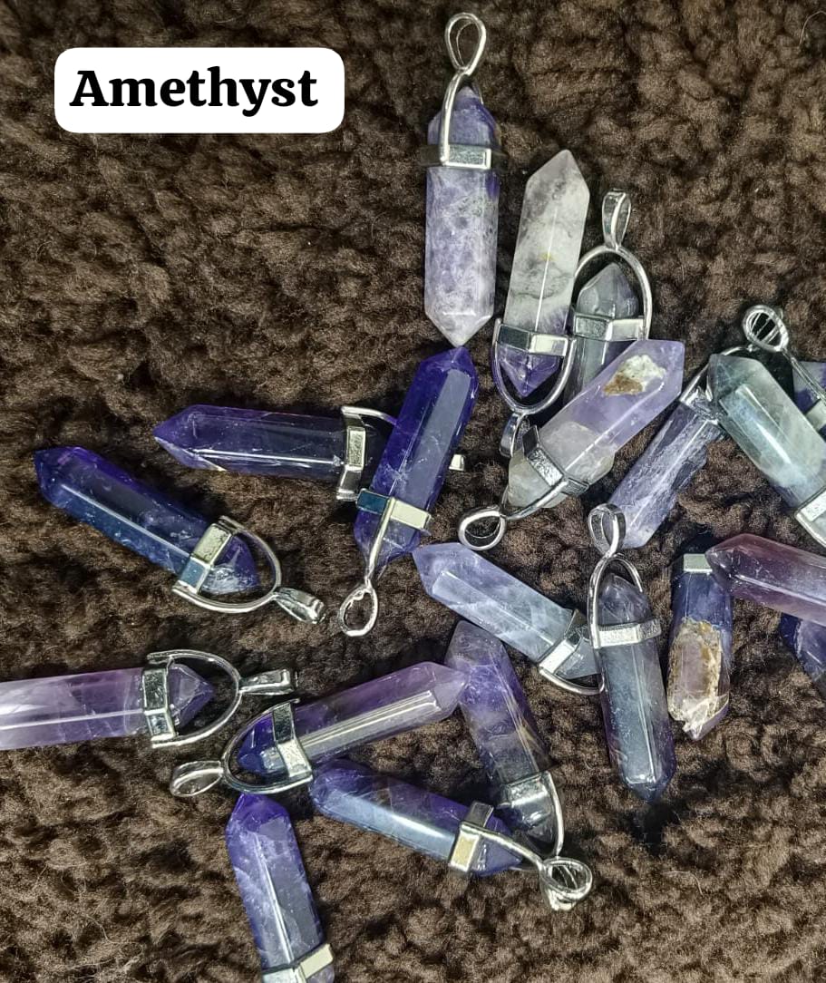 Amethyst Pencil Pendant