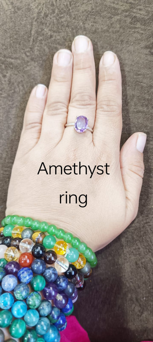 Amethyst certified ring
