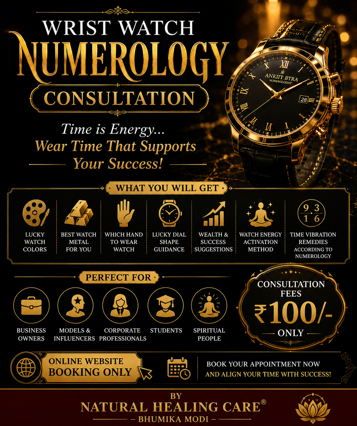 WRIST WATCH NUMEROLOGY CONSULTATION