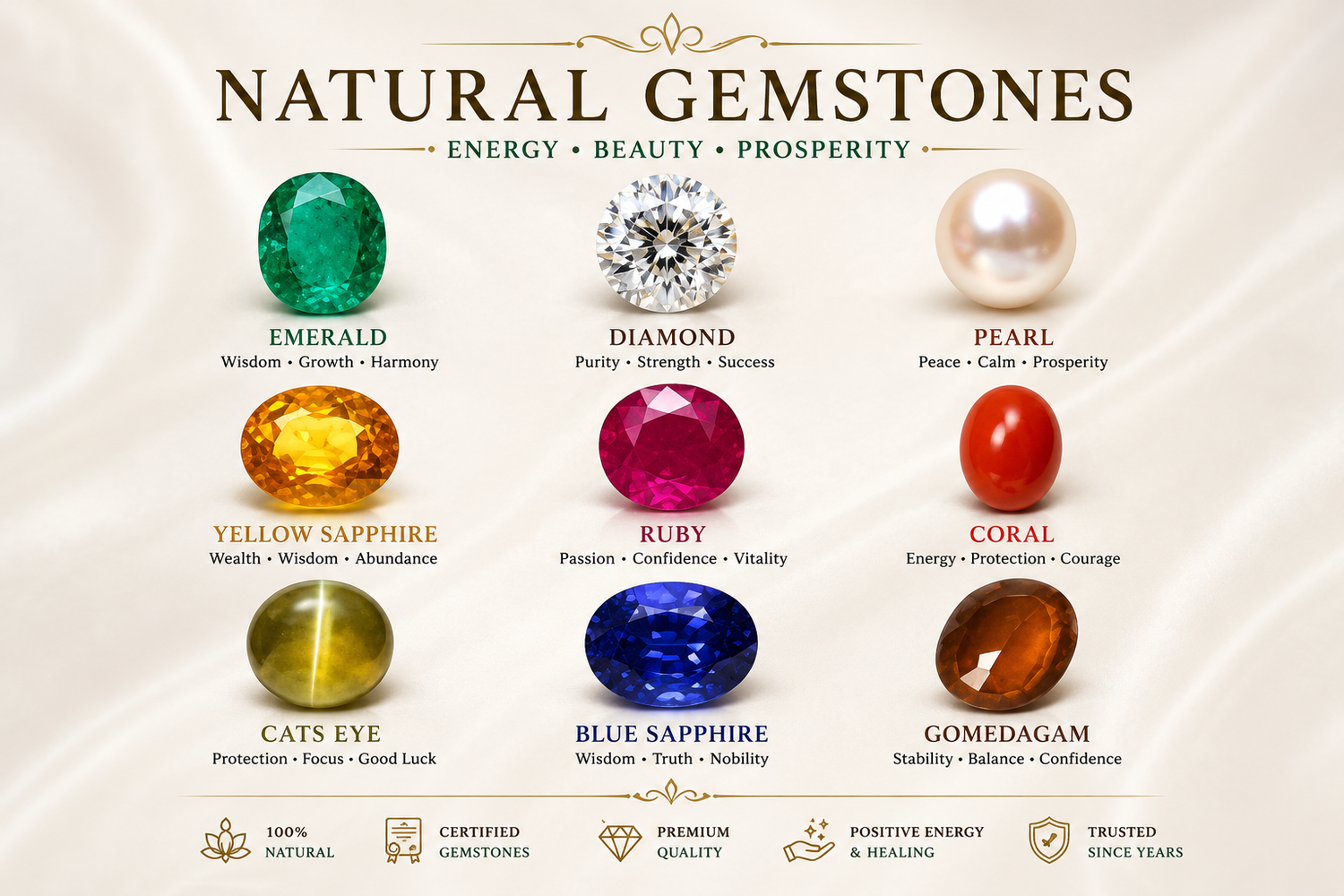 Gemstone (Precious stones with certificate)