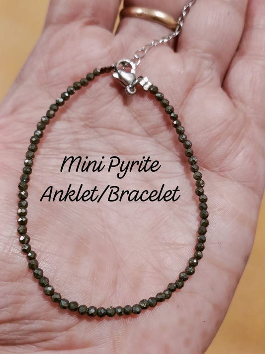 Mini Pyrite Anklet/ Bracelet