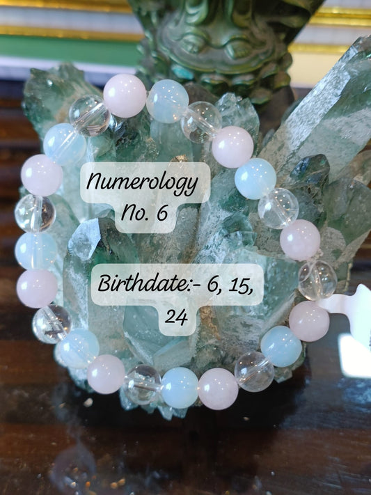 Numerology No. 6 Bracelet (Venus Energy) – Love, Luxury & Harmony Bracelet