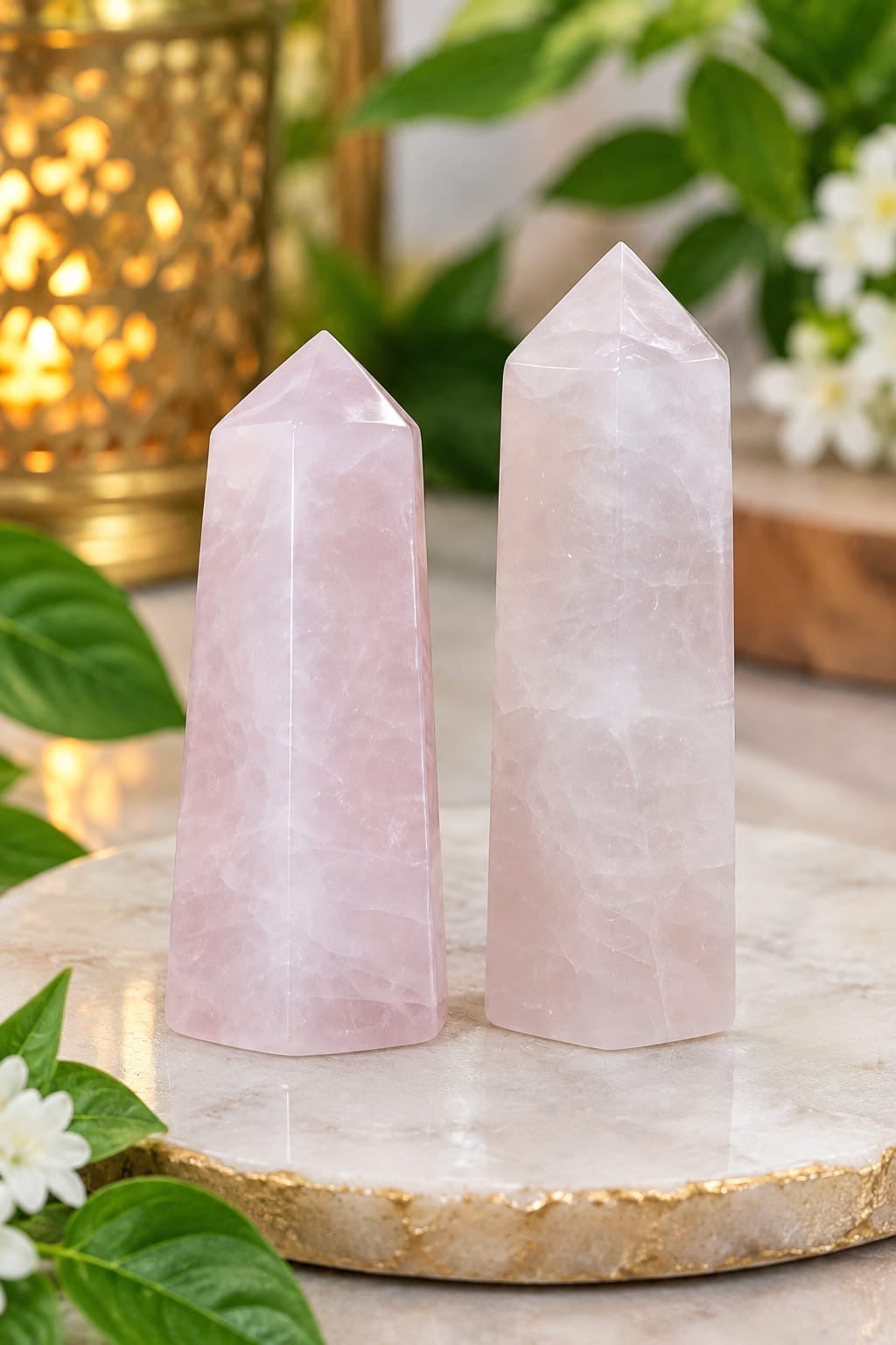 ROSE QUARTZ THICK PENCIL