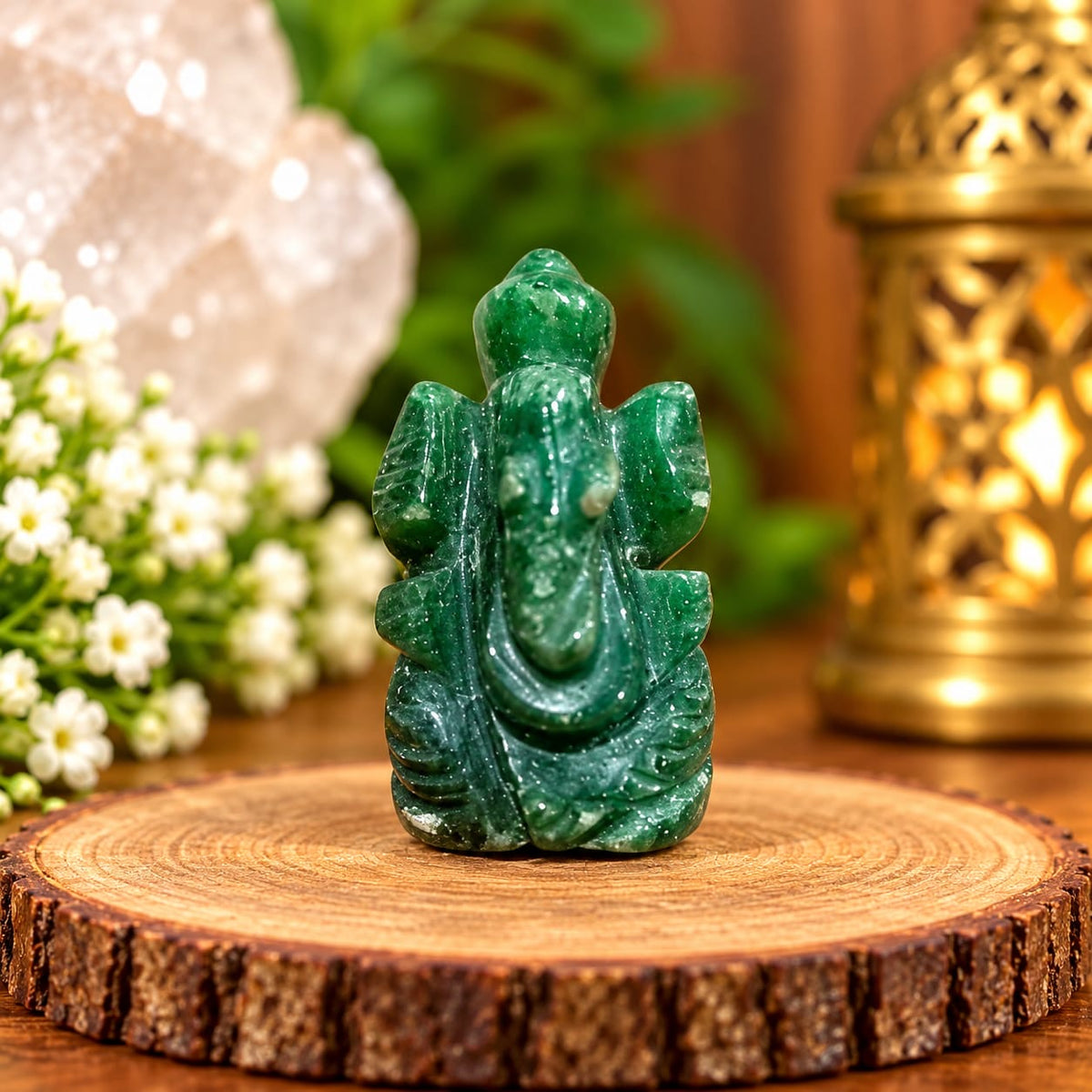 GREEN JADE MINI LORD GANESH