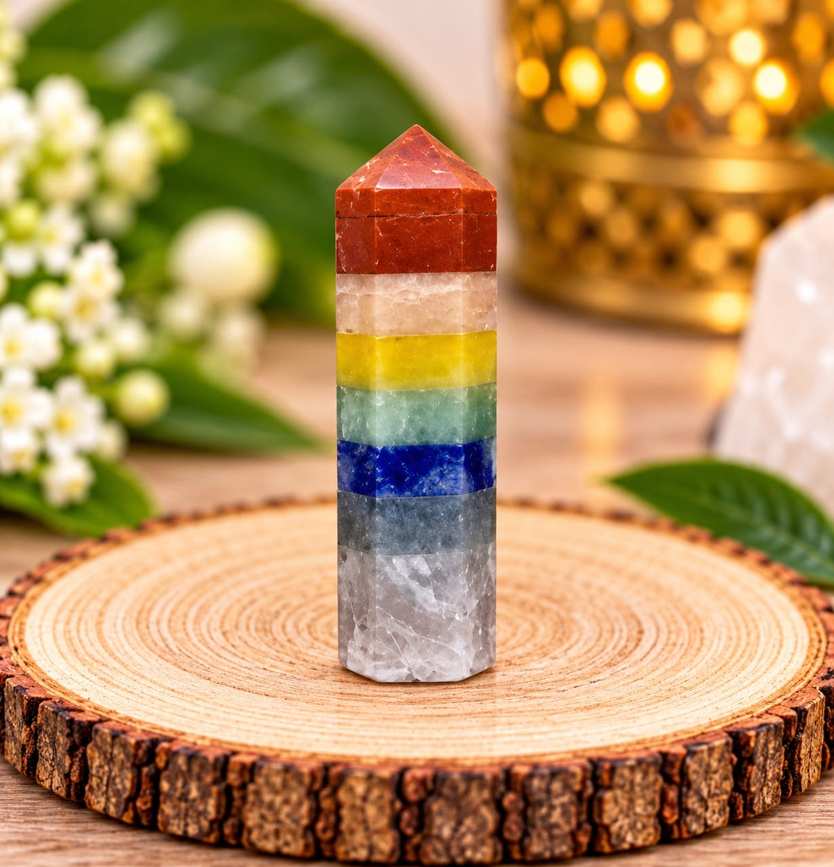 7 CHAKRA MINI CRYSTAL PENCIL