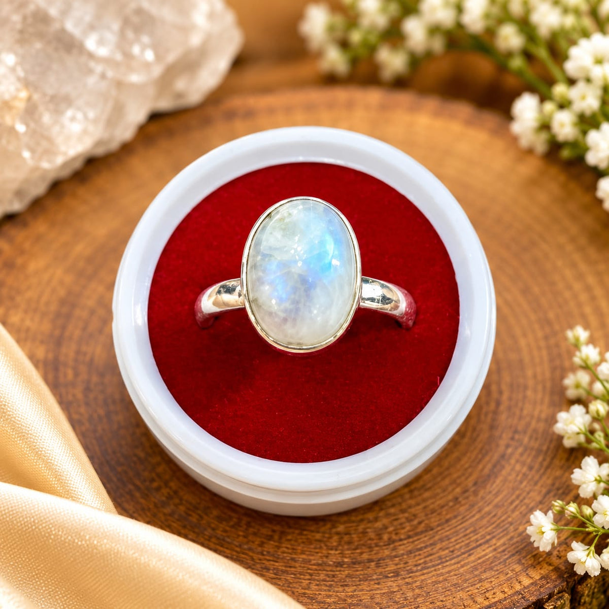 OPAL PURE SILVER RING