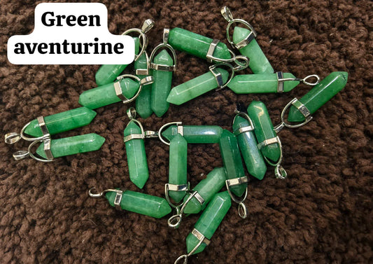 Green Aventurine Pencil Pendant