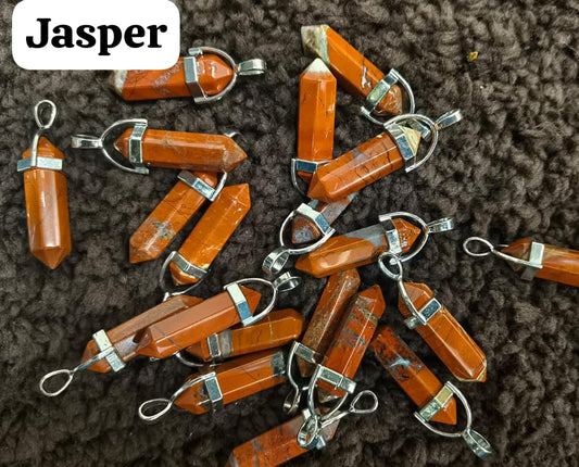 Jasper Pencil Pendant