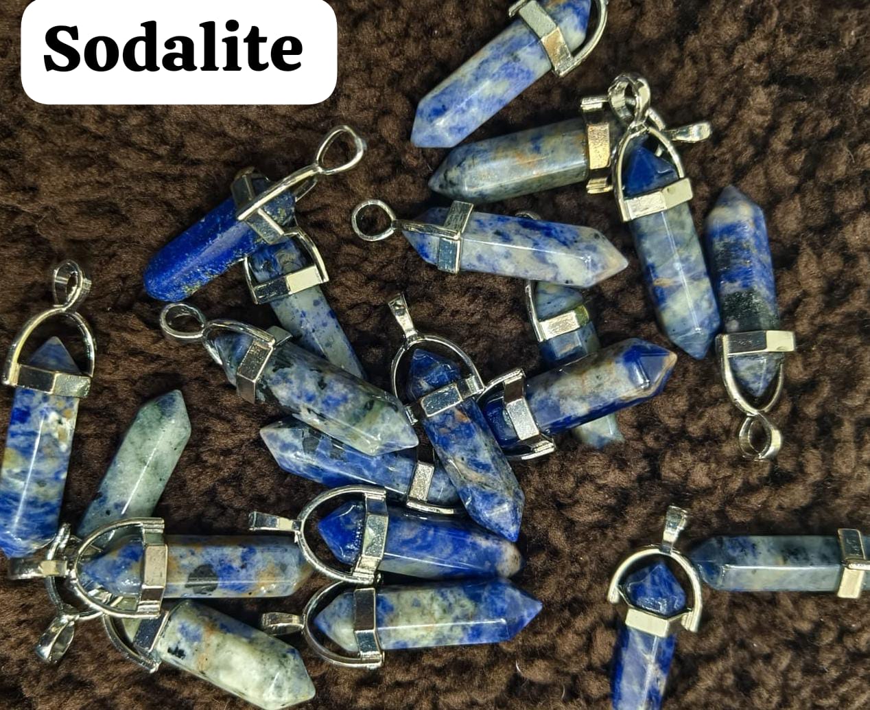 Sodalite Pencil Pendant