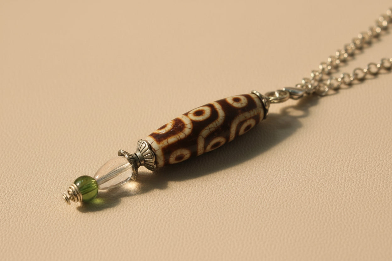 3 Eye Dzi Bead Pendant [220]