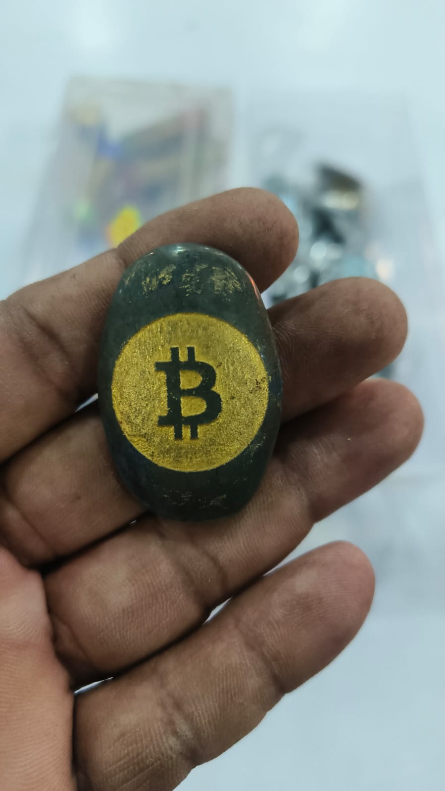 Bitcoin on Pyrite Stone [417]