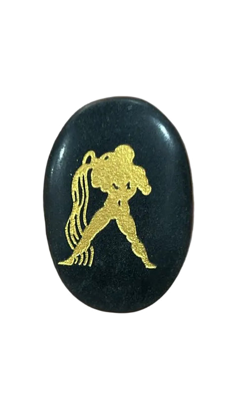 Aquarius Black Tourmaline Palm Stone [502]