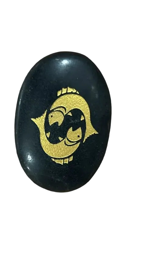 Meen Rashi (Pisces) Black Tourmaline Palm Stone [500]