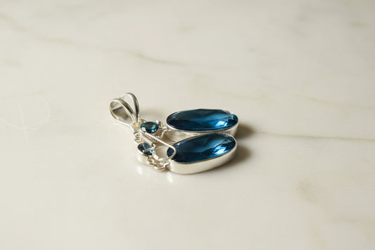 Blue Fluorite Earrings [513]