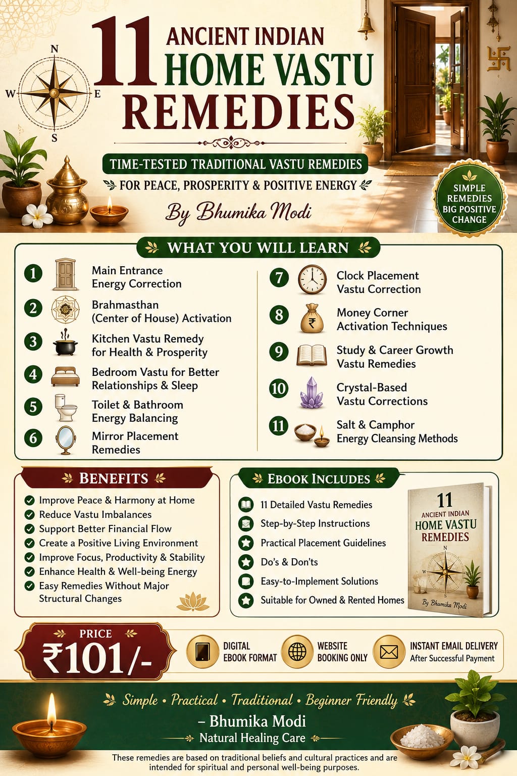 11 Ancient Indian Home Vastu Remedies eBook By Bhumika Modi