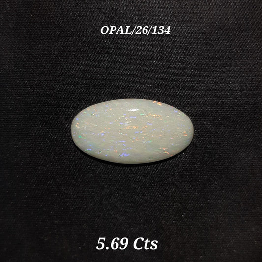 Opal with certificate 5.69 carat