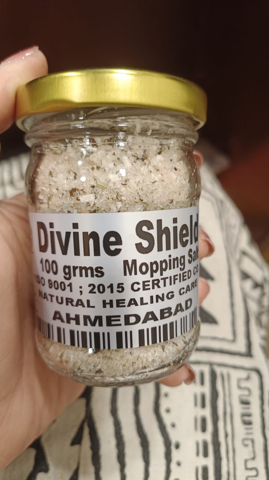 Divine Shield Mopping Salt – Energy Cleansing & Protection Floor Salt (100g)
