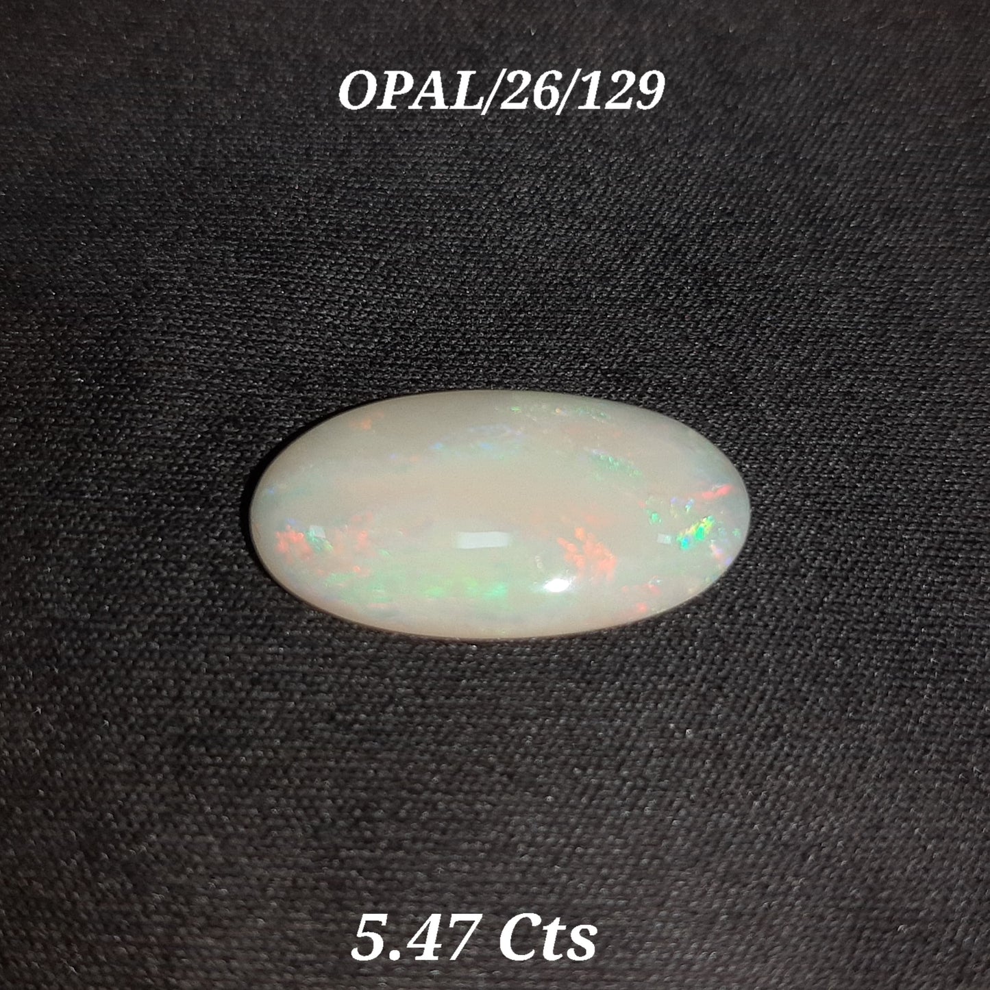 Opal with certificate 5.47 carat