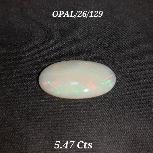 Opal with certificate 5.47 carat