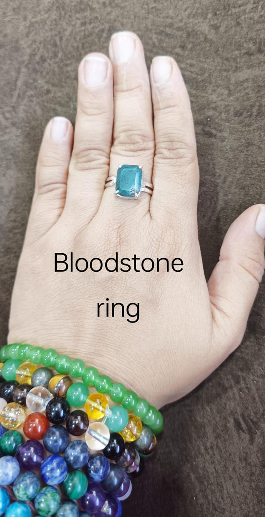 Bloodstone certified ring