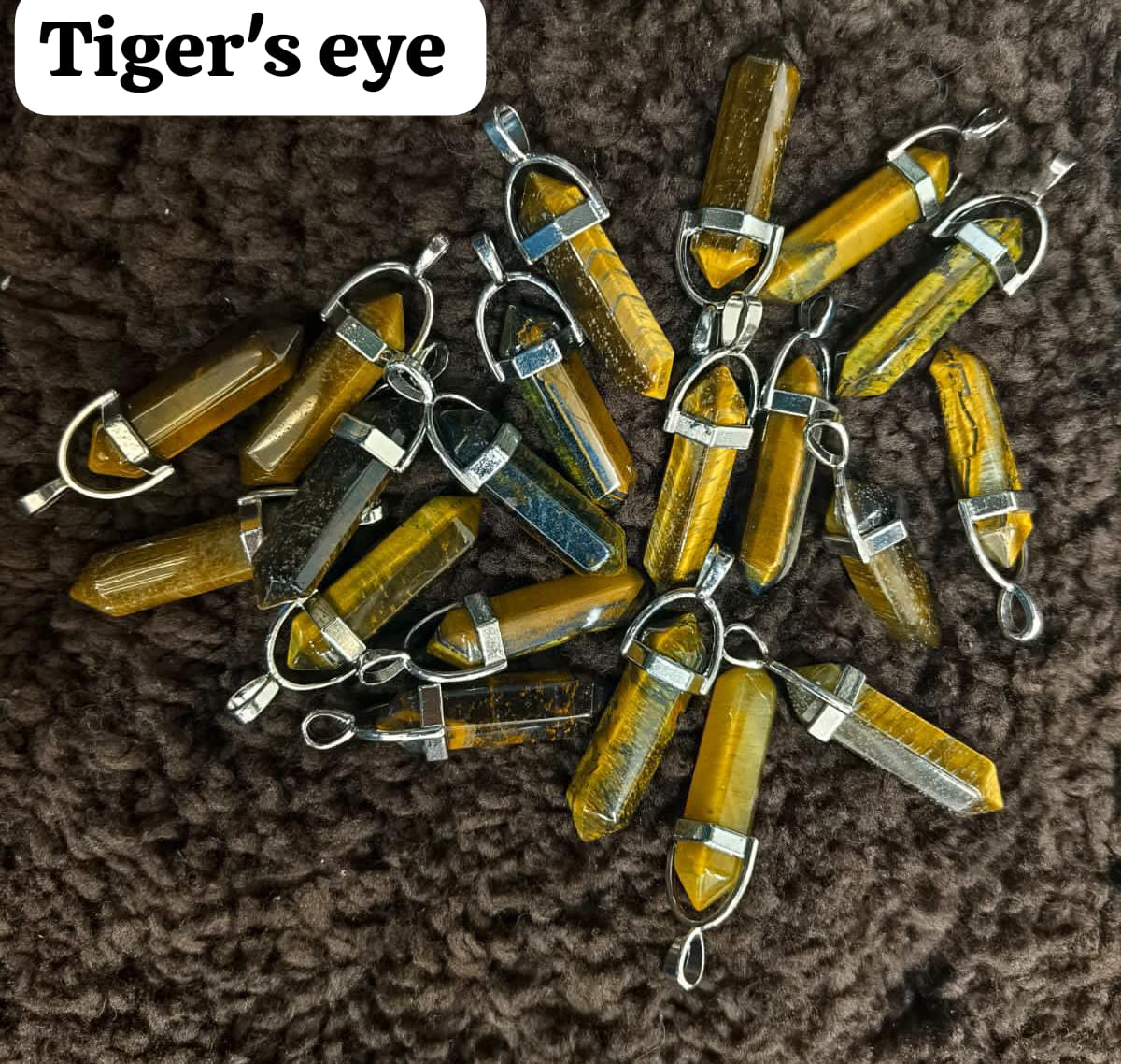 Tiger's Eye Pencil Pendant