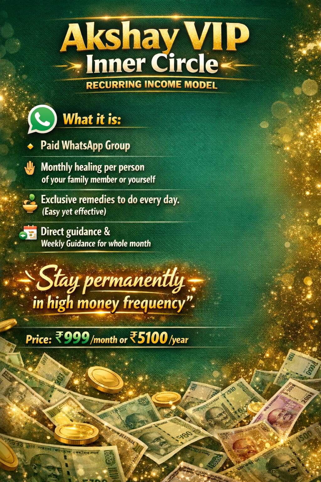 Monthly Akshay VIP Inner circle group