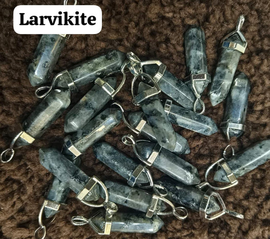 Larvikite Pencil Pendant