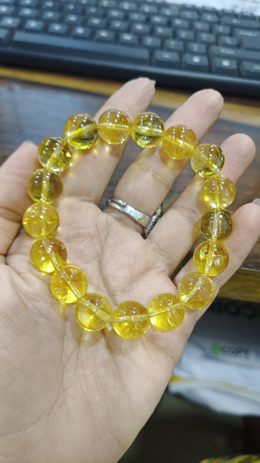 Citrine 12 MM Premium Quality Bracelet