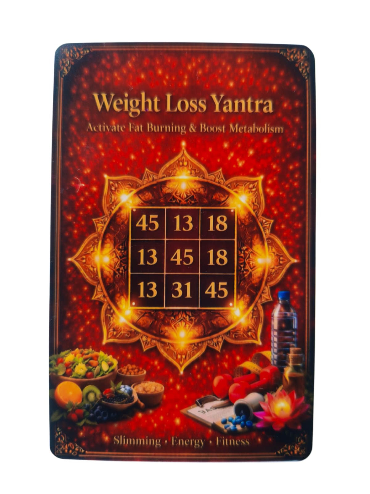 Weight loss yantra card