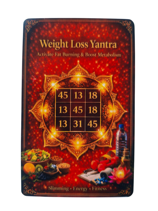 Weight loss yantra card